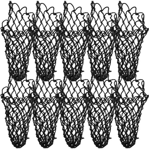 12Pcs Cotton Thread Pool Table Pocket Replacements Black Billiard Net