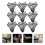 12Pcs Cotton Thread Pool Table Pocket Replacements Black Billiard Net 2