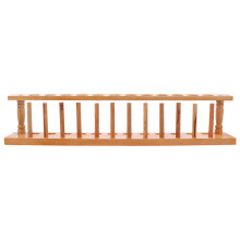 Houten Testbuisrek Beige Duurzaam Laboratorium Organizer