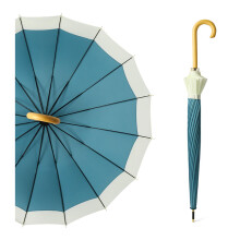 Large Windproof Golf Umbrella 16 Rib Heavy Duty Automatic Open Stick Rain Umbrella