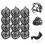 12Pcs Cotton Thread Pool Table Pocket Replacements Black Billiard Net 5