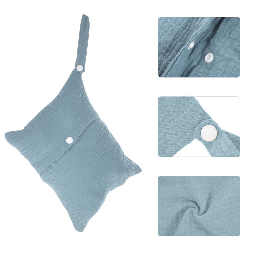 Draagbare Blauwe Luiertas Voor Baby Stroller Organizer 1
