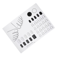 Practice Manicure Planks Silicone Craft Mat For Painting Training
