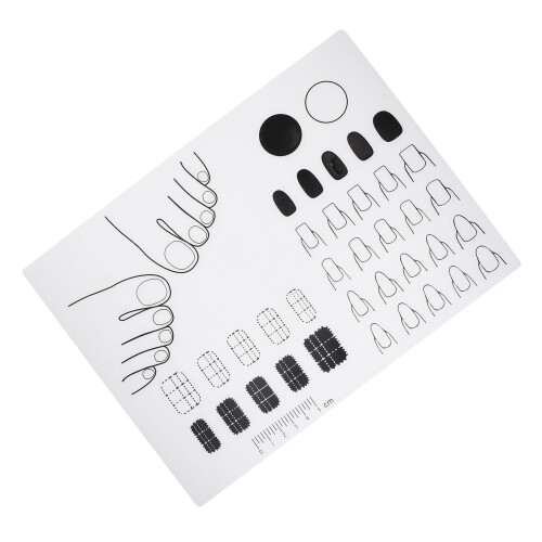 Practice Manicure Planks Silicone Craft Mat For Painting Training