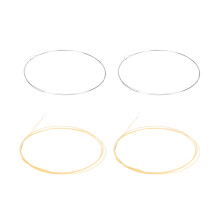 1Set Zilveren Stalen Banjo Snaren Set Voor 4-Snarige Banjo, Duurzaam