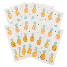 10Pcs Multi Color Waterproof Cartoon Pineapple Body Stickers for Kids
