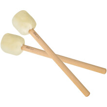 2St Duurzame Bass Mallets Met Zachte Vilten Kop En Beukensteel