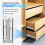 2 Pcs Locking Drawer Slides Heavy Duty Full Extension Silver 4