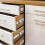 2 Pcs Locking Drawer Slides Heavy Duty Full Extension Silver 8