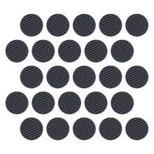 40St Rubber Guitar Pick Grips Zelfklevend Zwart Voor Sterk Grip