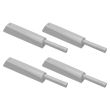 4Pcs Push Touch Latch Plastic Cabinet Door Closer for Bedroom Bathroom