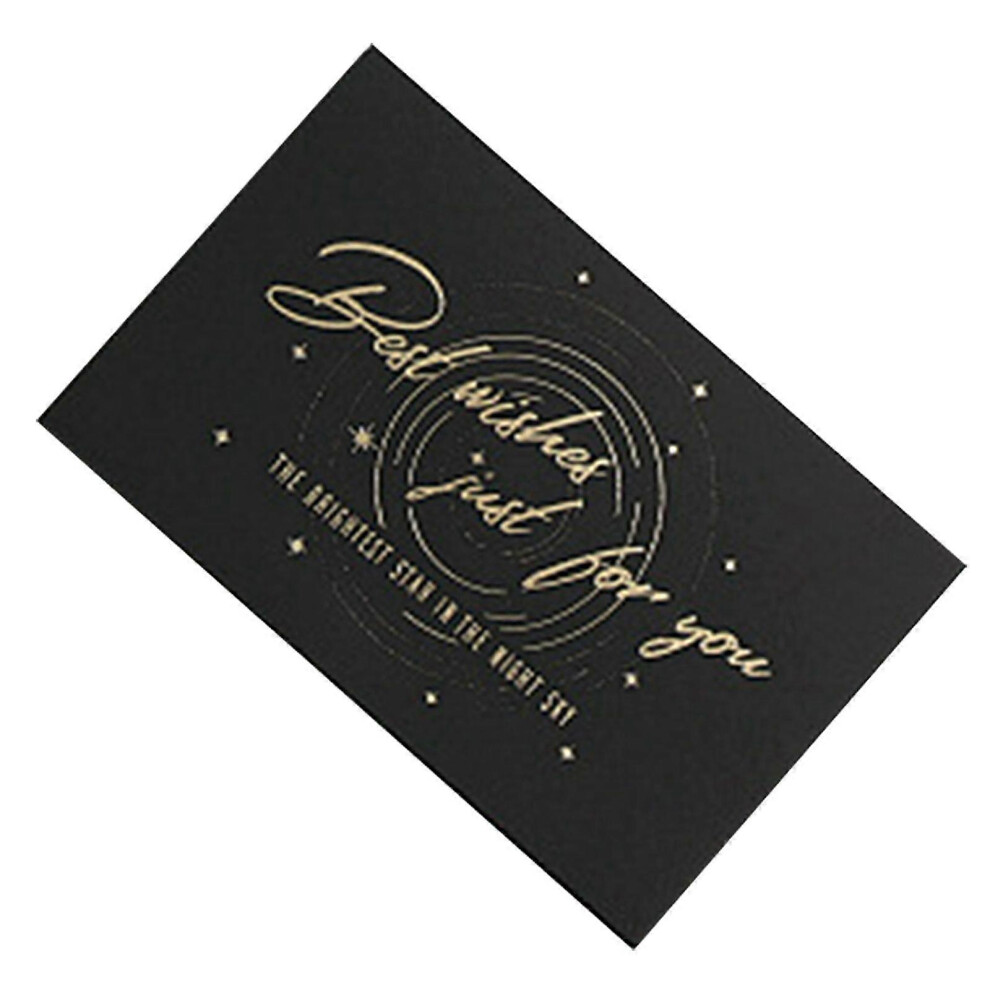 (As Show, B) Happy Birthday Gilding Greeting Card Handwritten Gift Blessing Card Supplies For Mom Wife Sister Boy Girl Friends Birthday Bless Cards 5213747865022