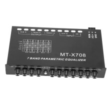 Car Audio Equalizer with Adjustable Bands for Enhanced Sound Quality and Compact Easy Installation