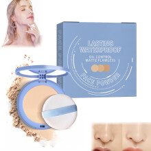 Matte Oil Control Pressed Powder Classic Ivory 01 Waterproof Long Lasting Setting Powder