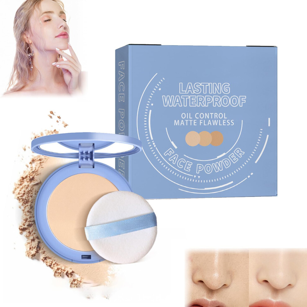 Ivory Matte Oil Control Pressed Powder Classic 01 Waterproof Long Lasting Setting Powder
