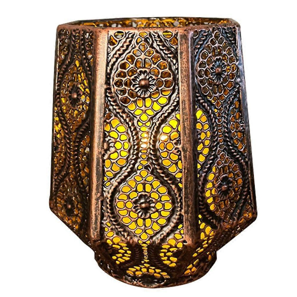 (As Show, 3) Metal Vintage Hollow Candle Holder For Candlestick Ornaments Desktop 5213747802454