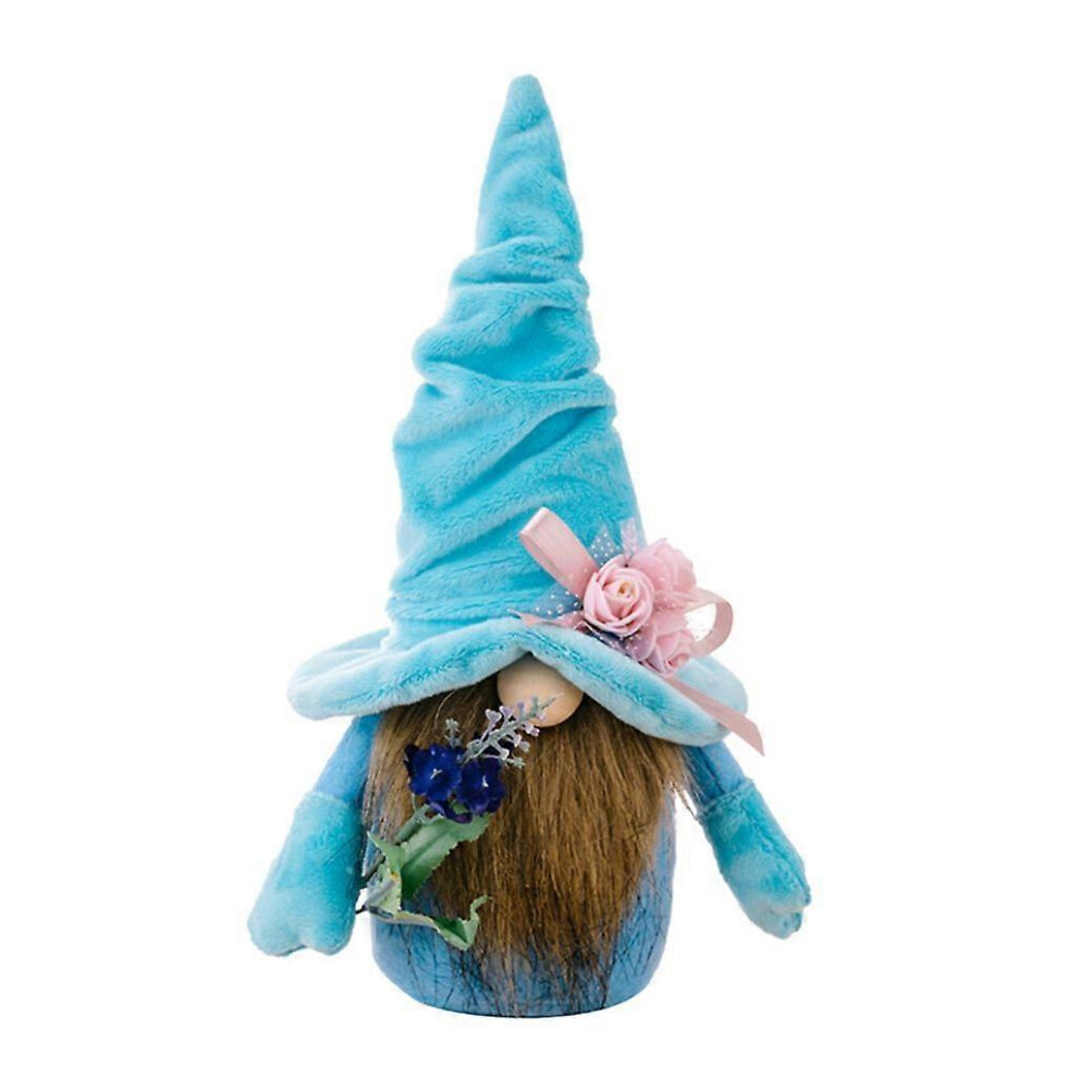 (As Show, Gray) Mother Day Gnome Holding Lavender Ornaments Tiered Tray Decoration 5213747844980