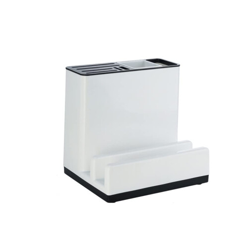 Multifunctional Kitchen Knife Holder with Cutting Board Storage, Countertop Knife Storage Rack