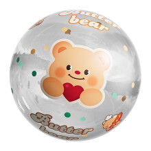 Large Transparent Inflatable Beach Ball 60cm LeakResistant PVC Pool Party Toy for Adults and Kids
