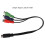 Καλώδιο MINI DIN 9 ακίδων σε 3 RCA MINI DIN 9 ακίδων αρσενικό σε 3 RCA θηλυκό καλώδιο προσ 3