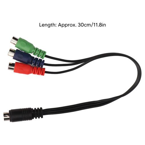 Καλώδιο MINI DIN 9 ακίδων σε 3 RCA MINI DIN 9 ακίδων αρσενικό σε 3 RCA θηλυκό καλώδιο προσ 2
