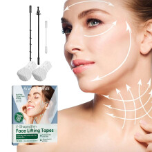 Face Lift Tape Invisible V Line Strips for Sagging Skin, Instant Lift Effect, V Shaped Face Tape for Double Chin