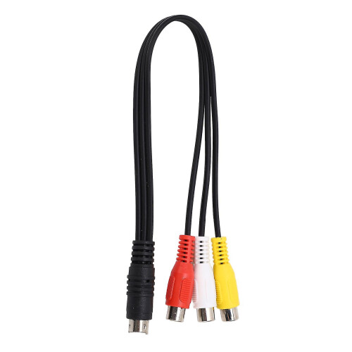 Mini DIN 7-bens til 3 RCA Kabel Video Adapter Kabel