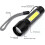 USB Rechargeable Torch Mini Pocket Flash Light COB LED 5