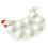 Deviled Egg Platter Tray Rooster Shape Easter Egg Tray Large Capacity 5