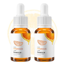 2PCS Vitamin C Face Serum for Deep Hydration and Fast Absorption, Lightweight Formula for All Skin Types