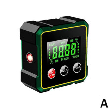 Magnetic Digital Angle Finder with 4-Sided Magnet 0.2 Accuracy Type-C Charging for Level and Slope Measurement