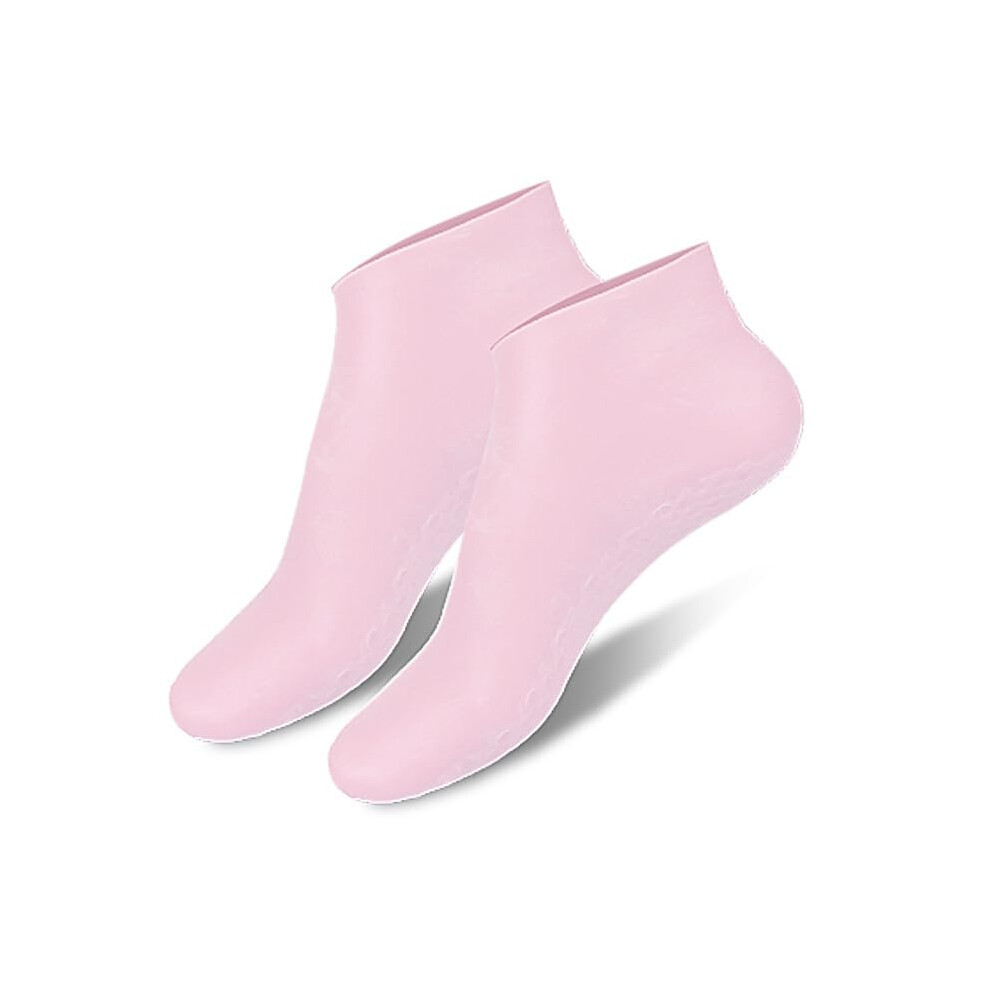 Silicone Moisturizing Socks for Cracked Feet Women, Deep Hydration Moisture Lock Reusable Gel Socks