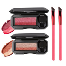 Dual Color Eyeshadow Palette Waterproof Long Lasting Glitter Two Shade Eye Makeup (03#+04#)