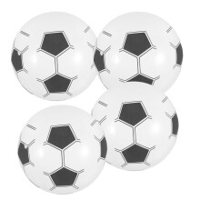 4pcs Inflatable Soccer Balls for Beach and Pool Easy Inflate Lightweight Indoor Outdoor Summer Play