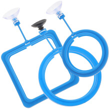 1Set Aquarien Futterhilfe Blau Leicht Zu Bedienen Aus Kunststoff