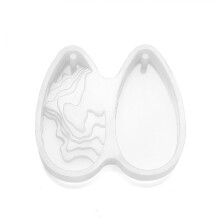 3Stk Resin Anhänger Formen Aus Silikon Weiß Für DIY Kristall Schmuck