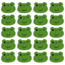 50Stk Dekorative Holzknöpfe Frosch Grün Niedliche Tierknöpfe