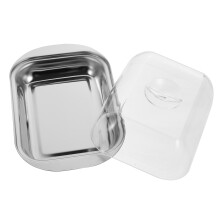 1stk Butterdose Kuchen Edelstahl Brot-Box Lebensmittel
