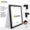 (A3 Pic (A2 Frame)) Ash Black Picture Frame Photo Frames With White Mount Wall Art Hanging Frame Home Decor Frame 2