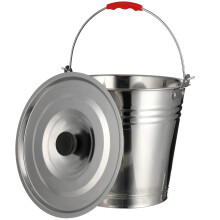 1Stk Edelstahl Kübel Milcheimer Wassereimer Mit Deckel Vielseitig Bunt