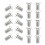 20pcs 20mm Staples Pacifier Clip With Strap Hooks Suspenders 1
