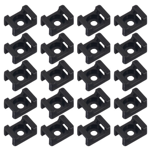 120st Kabelbinderhalter Reißverschluss Nylon Kabelbaum