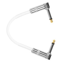 Weißer 6.35mm Patch Kabel Für Gitarre PVC Metall Langlebig