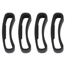 6Stk Gummiringe Uhrenarmband Halter Schwarz Strap Keeper