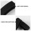 3Stk Schwarze Watch Strap Loop Silikon Elastische Uhrarmband Ringe 5