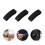 3Stk Schwarze Watch Strap Loop Silikon Elastische Uhrarmband Ringe 9
