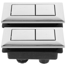 2Stk Belastbarer Wc Spülkasten Knopf Doppelknopf ABS Schwarz