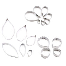 26Stk Fondant Backform Edelstahl Rosendesign Antirost DIY Kuchenformen