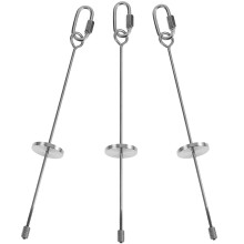 3Stk Silber Vogelkäfig Futterhalter Edelstahl Frucht- Und Gemüsespieße