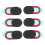 6Stk Web Camera Cover Schwarz Privacy Slider Für Computer Tablet 9